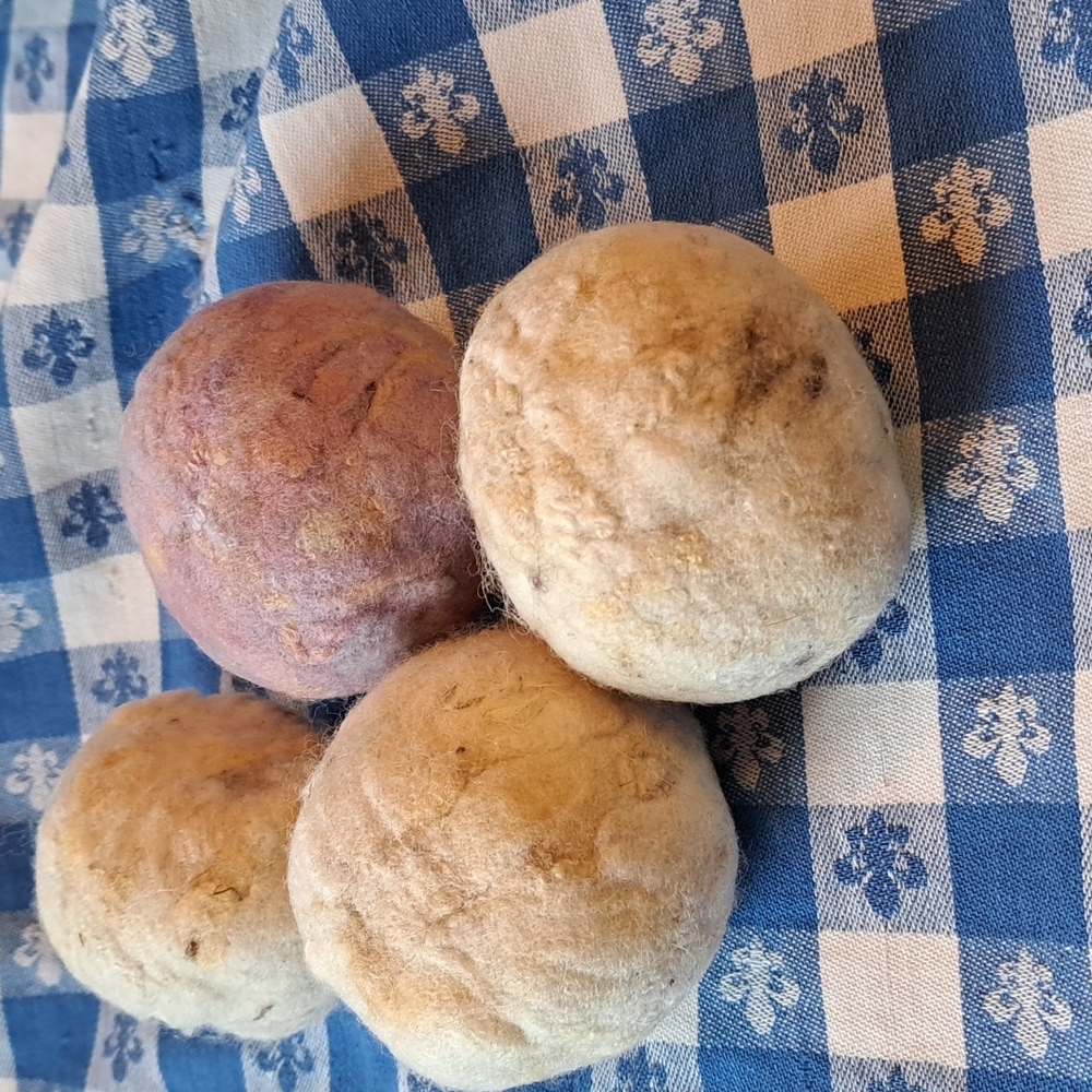 1 Wool Dryer Ball-  Handmade
